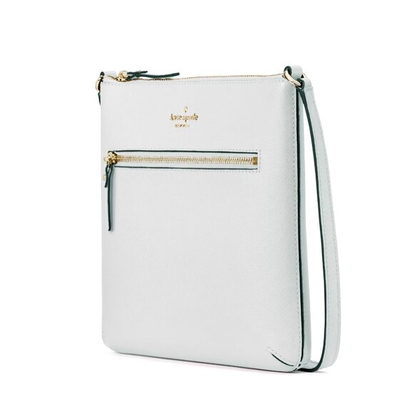 New Kate Spade Laurel Way Rima Crossbody Saffiano Leather Stone Path - Picture 3 of 4